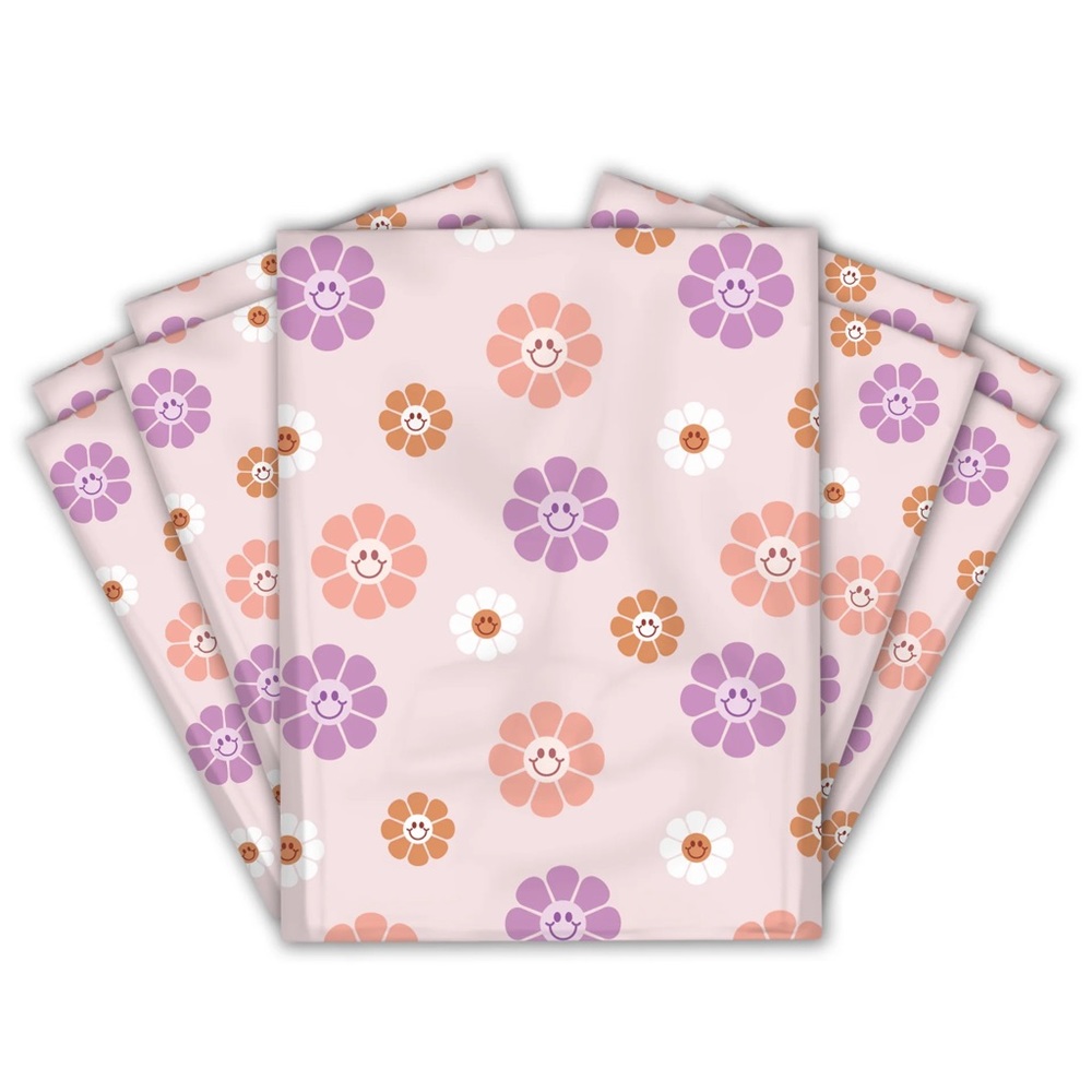 Groovy Flowers Poly Mailers 10x13 Pack of 25 - Picture 3 of 9
